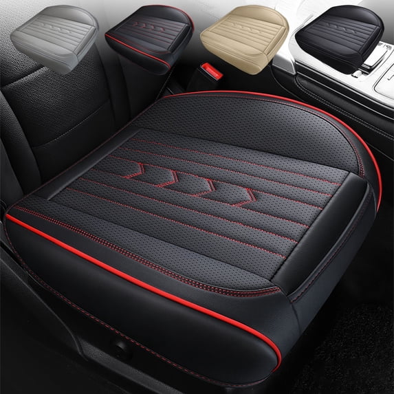 kttectoa Leather Car Seat Cushion All Season Fully Enclosed Breathable Sandwich Mesh Seat Protector Cover Comfortable Support 18.11x18.11in Christmas Gifts Home