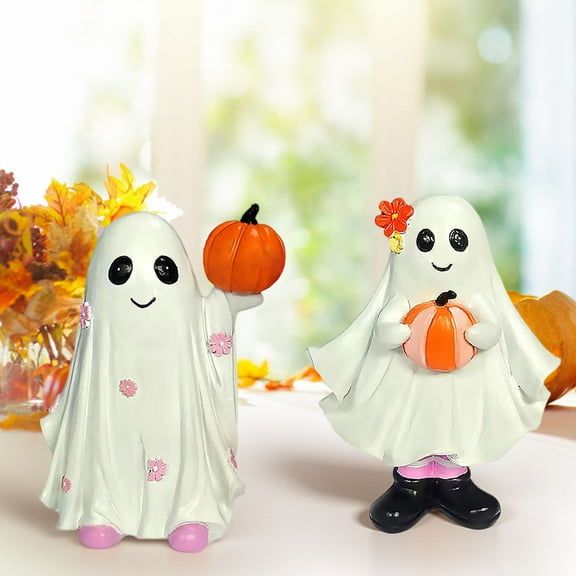 kttectoa Living Room Resin Handicrafts Halloween Decorations Cute Ghost Tabletop Ornaments Halloween Decorations Outdoor