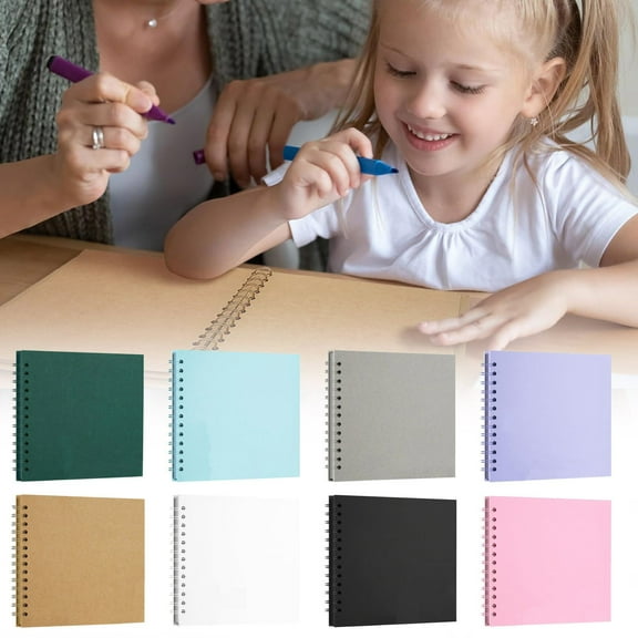 kttectoa Loose Leaf DIY Scrapbook Album Wedding Baby Photo Book Hard Cover 40 Pages 17.5x17.5cm for Commemorative Gift Travel Anniversary Christmas Gifts Home