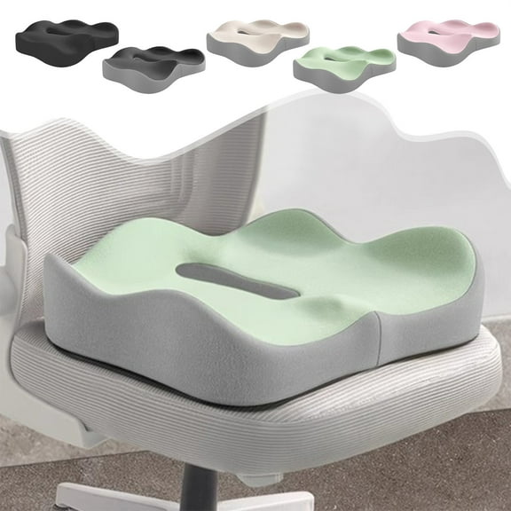 kttectoa Memory Foam Seat Cushion Ergonomic Thick Coccyx Support Pillow Non Slip Office Chair Car Home Wheelchair 15.75x13.78x2.76in Christmas Gifts Home