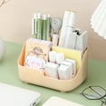 thumbnail image 1 of kttectoa Small Multifunctional Organizer Desk Caddy Home Office Tray Art Supply Holder Pen Pencil Brush Compartment Bathroom Countertop Storage 6.3x4.53x3.54in Christmas Gifts Home, 1 of 6