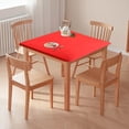 thumbnail image 1 of kttectoa Stretch Square Tablecloth Elastic Fitted Table Cover Dustproof Stain Scratch Proof for Home Party 33.86x33.86in Christmas Gifts Home, 1 of 6