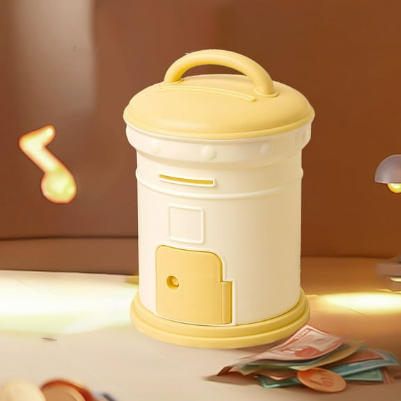 kttectoa Toddler Toys Cute Email Deposit Box Mini Mailbox Plastic Storage Pink Blue Yellow 8.8x5.9x5.9in Coin Slot Cash Door Desktop Home Decor Saving Teaching Gift Christmas Gifts