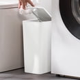 thumbnail image 1 of kttectoa Trash can 13 Liter Bathroom Trash Can with Press Lid Small Garbage Bin for Toilet Office Bedroom Kitchen Plastic Kitchen Trash Can Bathroom Trash Can, 1 of 8
