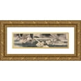 thumbnail image 1 of Ôkura Kôtô 14x7 Gold Ornate Wood Frame and Double Matted Museum Art Print Titled - The Great Naval Battle Outside the Harbor of Port Arthur (1904), 1 of 4