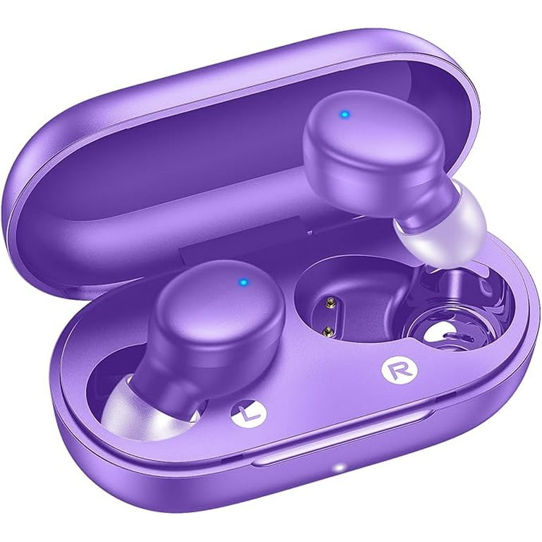 kurdene S8 Wireless Earbuds Bluetooth 5.3 in Ear Light Weight Headphones 60Hrs Playtime Ear Buds with Charging Case Built in Microphone Headset Immersive Premium Sound with Deep Bass for Sport Purple ...