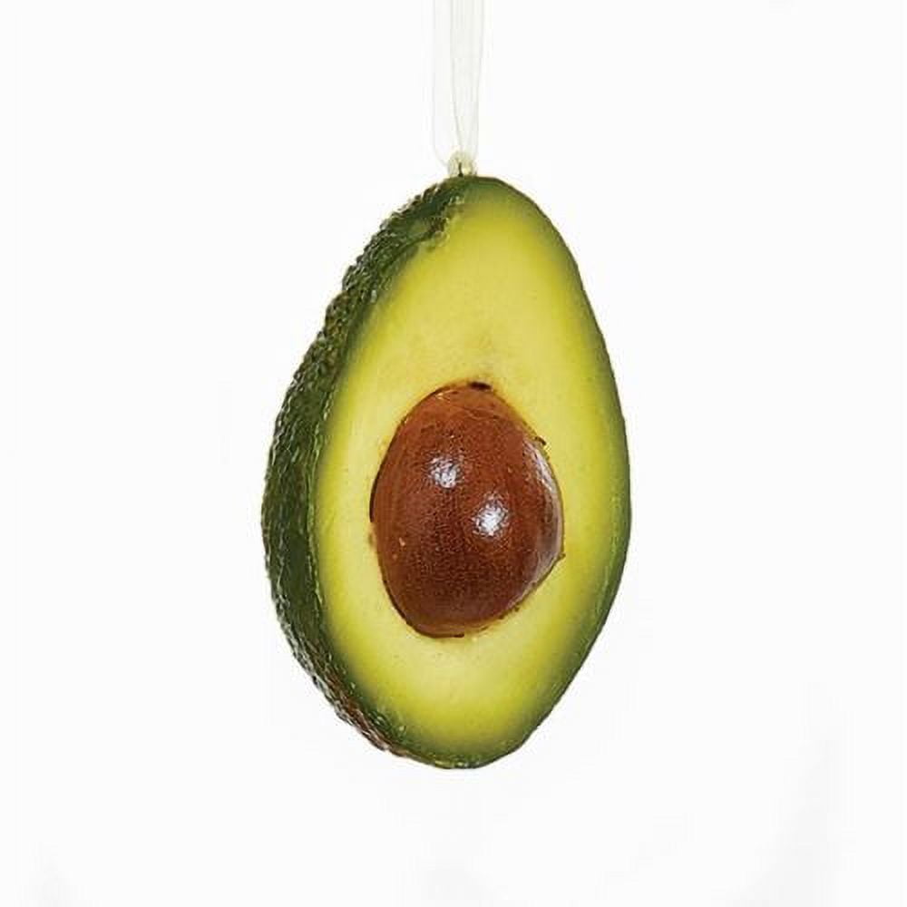 kurt adler 3.94" poly avocado ornament