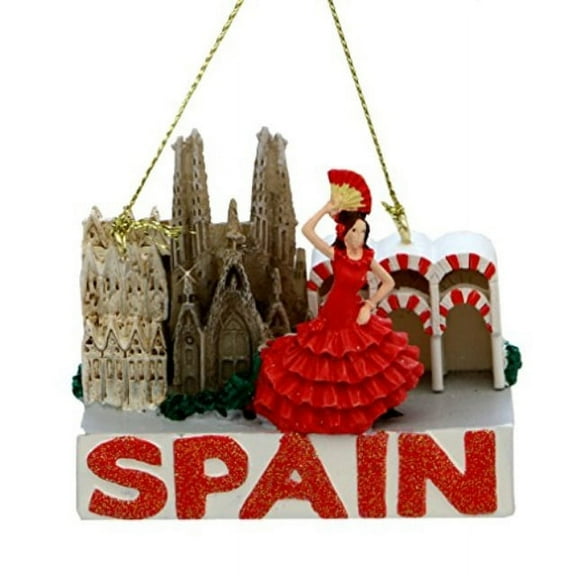 kurt adler spain christmas ornament landmarks glitter spain ornaments