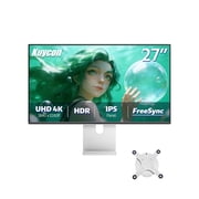 kuycon P27L 4K UHD Monitor 27 Inch 60Hz IPS Aluminum Alloy With Bracket Anti-Blue Light Type-C Compatible With Mac Home Office Designer