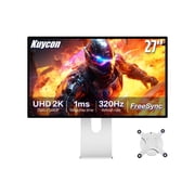 kuycon P27S 27 Inch Gaming Monitor 2K QHD 320Hz Fast IPS Aluminum Alloy Ultra-Low Latency Anti-Blue Light Type-C For FPS MOBA Compatible With Mac