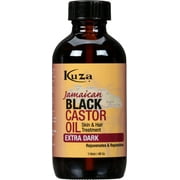 Kuza Jamaican Black Castor Oil, Extra Dark - For Hair & Skin - 4oz. - Rejuvenate, Moisturize, Strengthen & Protect