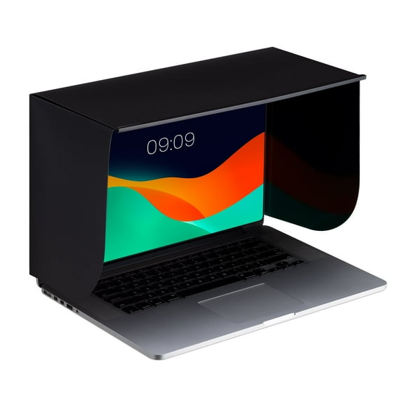 kwmobile Laptop Sun Shield - Shade for Laptop Computer Screen Glare Protection for Outdoor Working Outside - Laptop Visor Sun Cover - for 15" Laptops