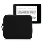 kwmobile Neoprene e-Reader Pouch Size 6,8-7" eReader - Universal eBook Sleeve Case with Zipper - Black