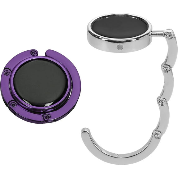 kwmobile Purse Hanger for Table (Set of 2) - Purse Hook for Table - Folding Handbag Hanger - Portable Table Bag Holder