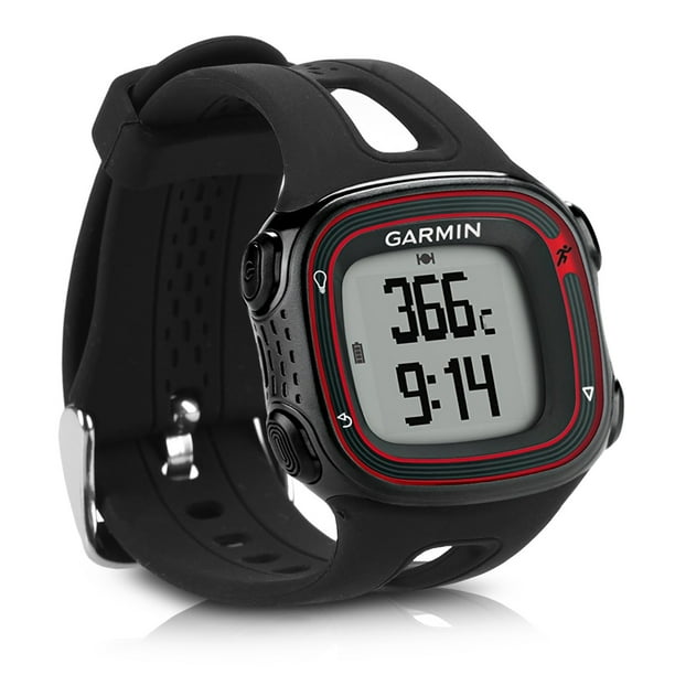 kwmobile Strap Compatible with Garmin Forerunner 10 15 L Size model Strap Replacement Silicone Watch Band Black Walmart Business Supplies