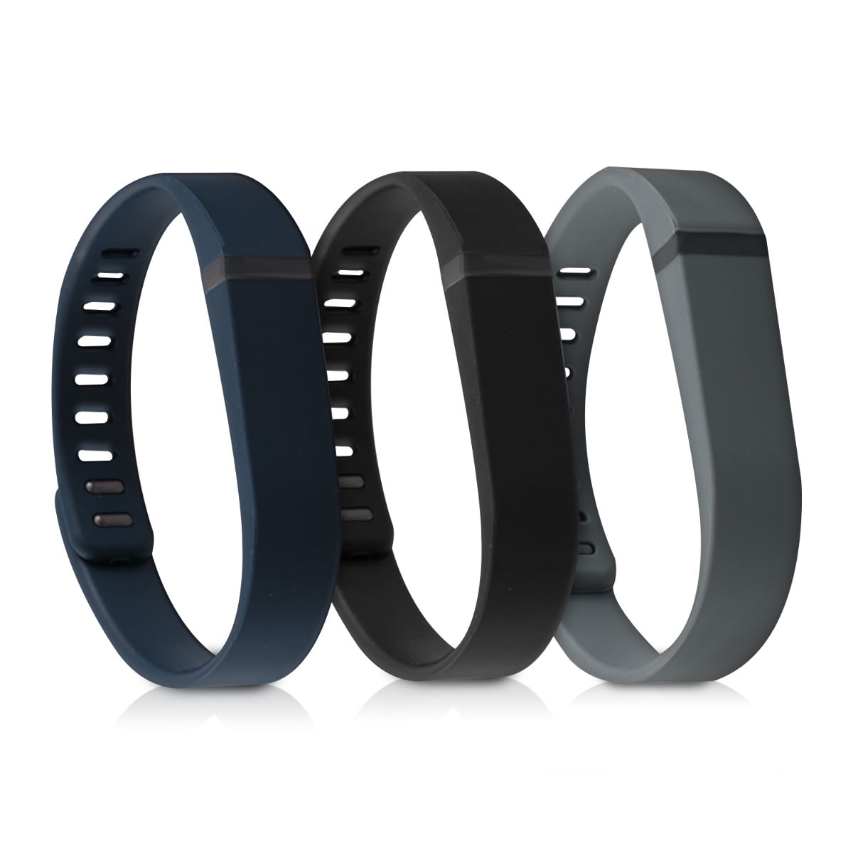 Kwmobile Waterproof Silicon Fitbit Flex Wristwatch Bands 15 20 cm 3 Pack