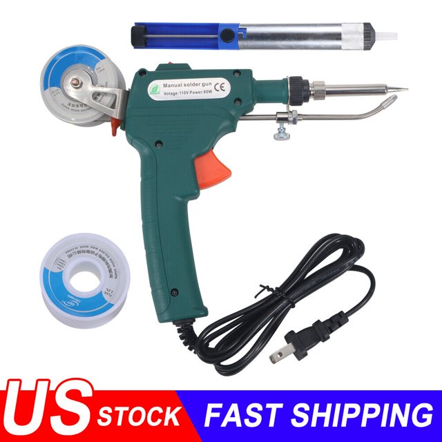 kydely Auto Electric Soldering Iron Gun With FLUX 2 Solder Wire Tin