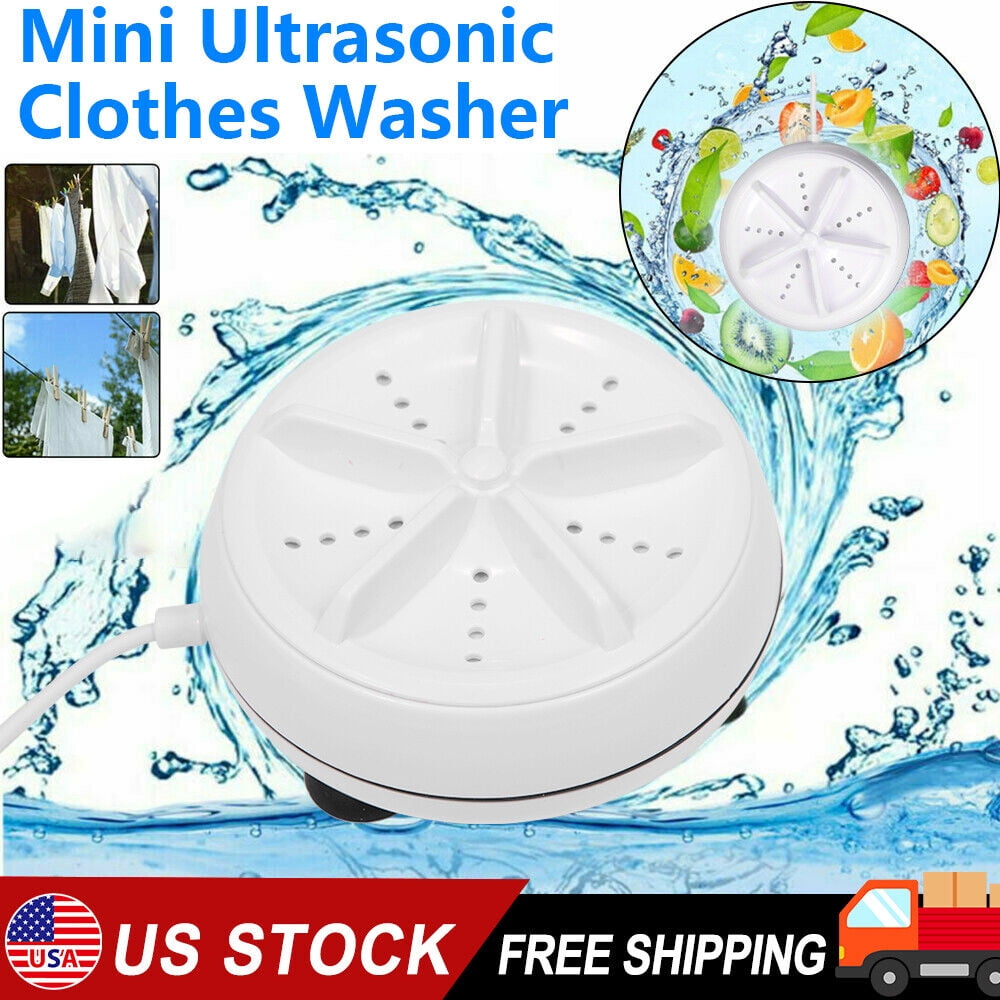 kydely Portable Ultrasonic Clothes Washer Handheld Travel Washing