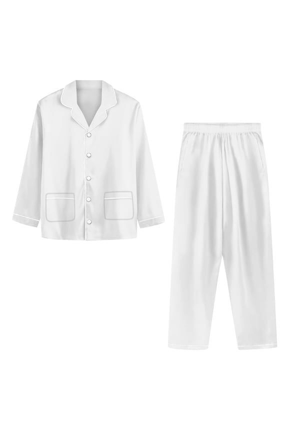 Customized Women's Casual Loose Fitting Home Suit Solid Color Top+Pants Home Suit