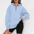 thumbnail image 1 of kytmyeq Women's Casual Fashion Solid Color Long Sleeve Pullover Hoodies Sweatshirts, 1 of 6