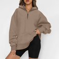 thumbnail image 1 of kytmyeq Women's Casual Fashion Solid Color Long Sleeve Pullover Hoodies Sweatshirts, 1 of 6