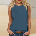 thumbnail image 1 of kytmyeq Women's Casual Tunic Tops To Wear With Leggings Sleeveless Summer Solid Color Shirts Tanks Blouses, 1 of 5
