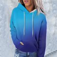 thumbnail image 1 of kytmyeq Women's Fashion Casual Long Sleeve Gradient Print Hooded Sweatshirt, 1 of 5