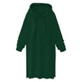 thumbnail image 1 of Topvent Women's Fashion Solid Color Long Sleeve Long Sweater Dress, 1 of 3