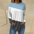 thumbnail image 1 of kytmyeq Women's Loose Round Neck Print Long Sleeve T-Shirt Top Pullover, 1 of 5