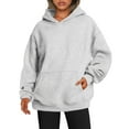 thumbnail image 1 of kytmyeq Womens Oversized Sweatshirts Fleece Hoodies Long Sleeve Shirts Pullover Fall Clothes With Pocket, 1 of 5