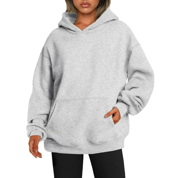 kytmyeq Womens Oversized Sweatshirts Fleece Hoodies Long Sleeve Shirts Pullover Fall Clothes With Pocket