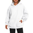 thumbnail image 1 of kytmyeq Womens Oversized Sweatshirts Fleece Hoodies Long Sleeve Shirts Pullover Fall Clothes With Pocket, 1 of 6