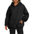 thumbnail image 1 of kytmyeq Womens Oversized Sweatshirts Fleece Hoodies Long Sleeve Shirts Pullover Fall Clothes With Pocket, 1 of 5