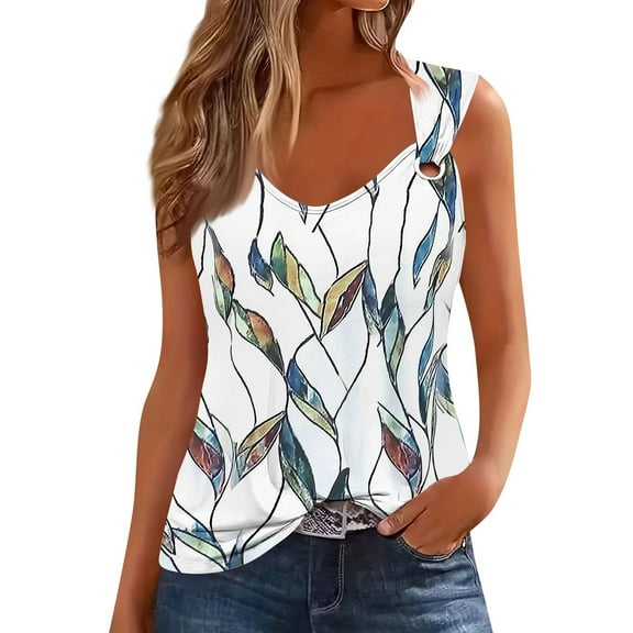 kytmyeq Womens Tank Top Dressy Casual Shirts Summer Loose Fit Camisole Cute Trendy Clothes Sleeveless Blouses