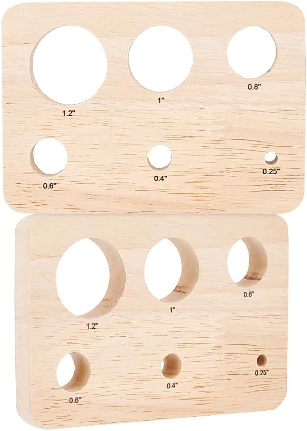 l 2pcs Wood Auxiliary Tool for Attaching Safety Eyes and Washers Safety