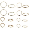 thumbnail image 1 of Alloy Linking Rings For Earrings Making Ring Golden 32x31x3mm 43x39x3mm 17x16x2mm 21x20.5x3mm 32pcs/set, 1 of 9