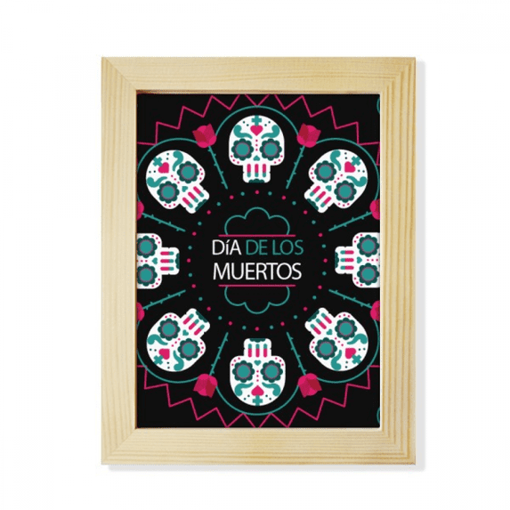 l Rose Happy The Day Of The Dead Desktop Adorn Photo Frame Display Art ...