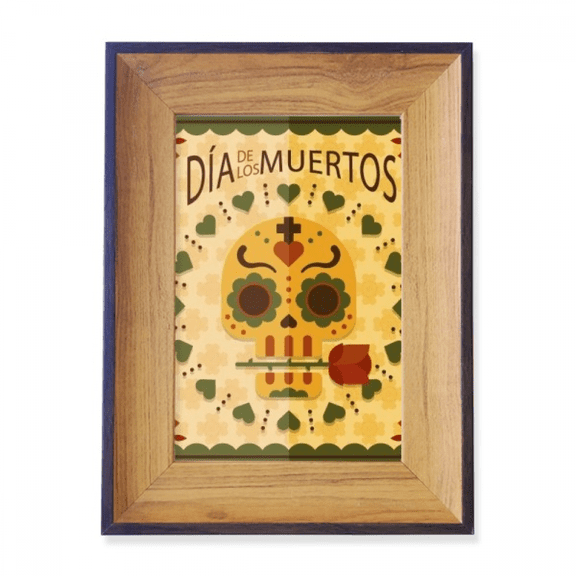 l Rose The Day Of The Dead Mexico Photo Frame Exhibition Display Art Desktop Painting
