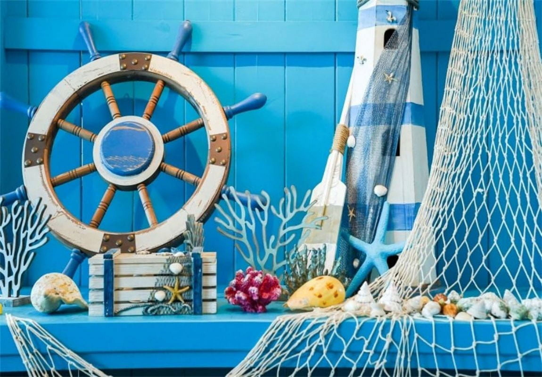 l Rudder Party Custom Birthday Backdrop Background Sailing Photography ...