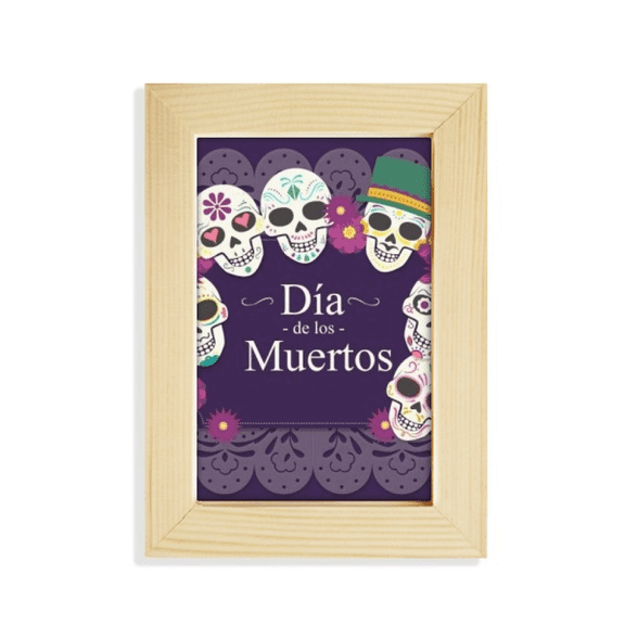 l The Day Of The Dead Illustration Desktop Display Photo Frame Picture Art Painting 5x7 inch
