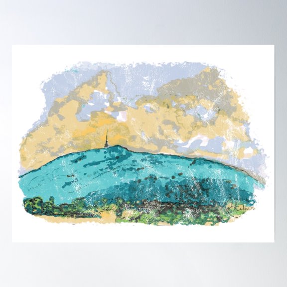 Ślęża Poster Wall Art, Modern Wall Decor, 12x18 UNFRAMED