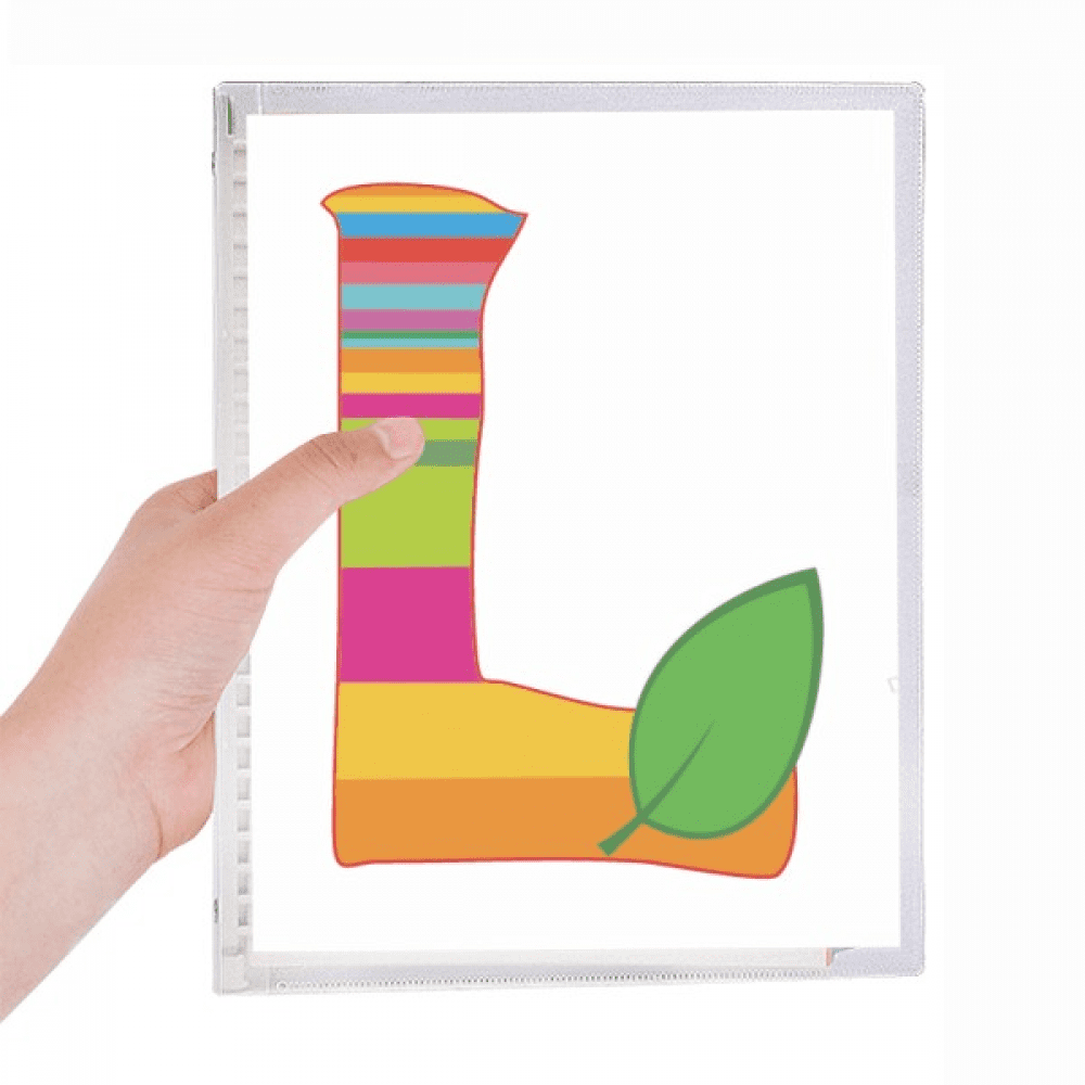 l alphabet orange fruit cute on pattern notebook loose diary refillable journal statiry