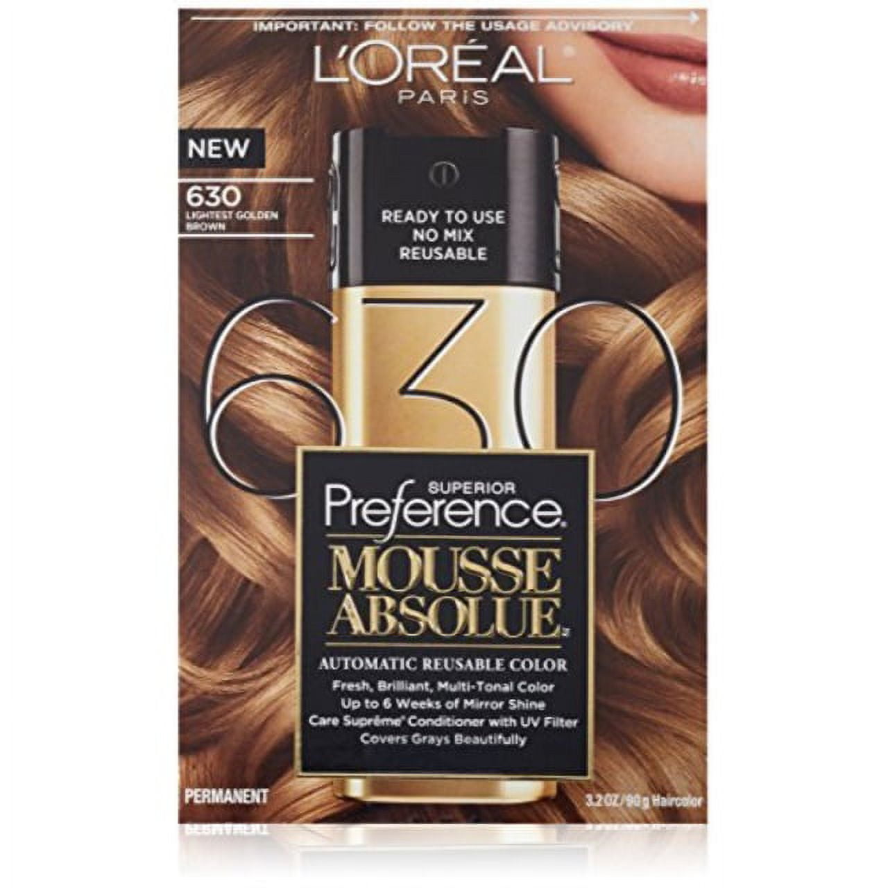 L'Oreal Paris Superior Preference Mousse Absolue, 630 Lightest Golden Brown