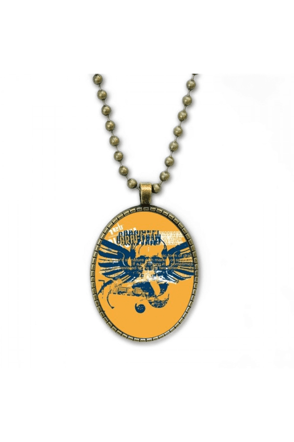 l wings graffiti street necklace vintage chain bead pendant jewelry collection