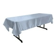 thumbnail image 1 of la linen bridal satin rectangular tablecloth, 60 by 102-inch, blue light, 1 of 7