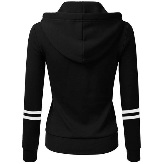 labakihah hoodies for women autumn and winter women's sweater sports solid color cardigan zipper hooded jack zip up hoodie women black