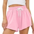 thumbnail image 1 of labakihah shorts for women womens sweat shorts casual summer comfy lounge shorts elastic running shorts gym shorts women pink, 1 of 3