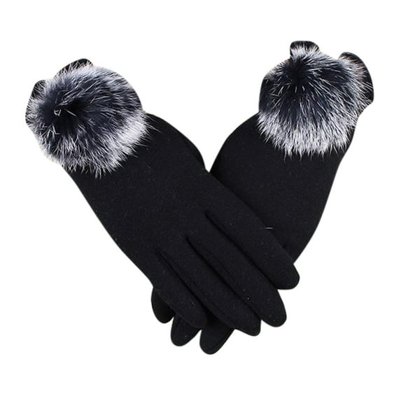 "labakihah warm gloves women winter touchscreen gloves for cold weather, chenille warm cable knit elastic texting thermal gloves for driving black"