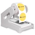 thumbnail image 1 of GUERMOK Thermal Shipping Label Holder for Rolls & Fan-Fold, Fragile Stickers for Shipping, Label Stand Desktop Printer Holder-Home Office Accessory Sticker Dispenser for Holographic (Gray), 1 of 7