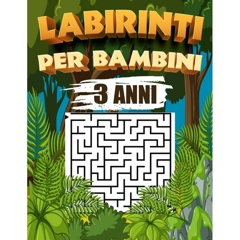 labirinti per bambini 3 anni : Libri di Attività Puzzle per Bambini, Libri  Labirinti Bambini, Puzzle per Ragazzi (Paperback) 